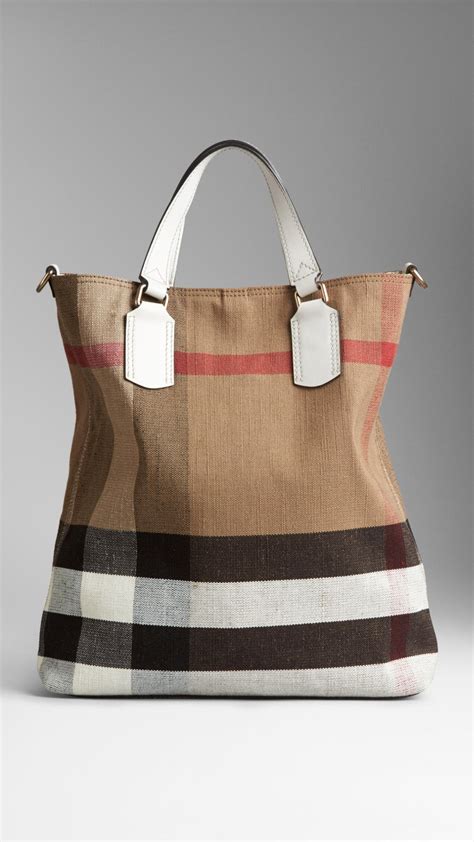 burberry buckle tote medium|burberry medium canvas check tote.